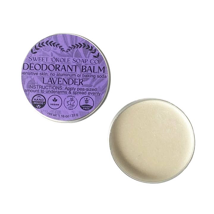 Sweet ʻŌkole Soap Co. - Wholesale Deodorant - Unisex - Natural Lavender Deodorant Balm for Sensitive Skin0