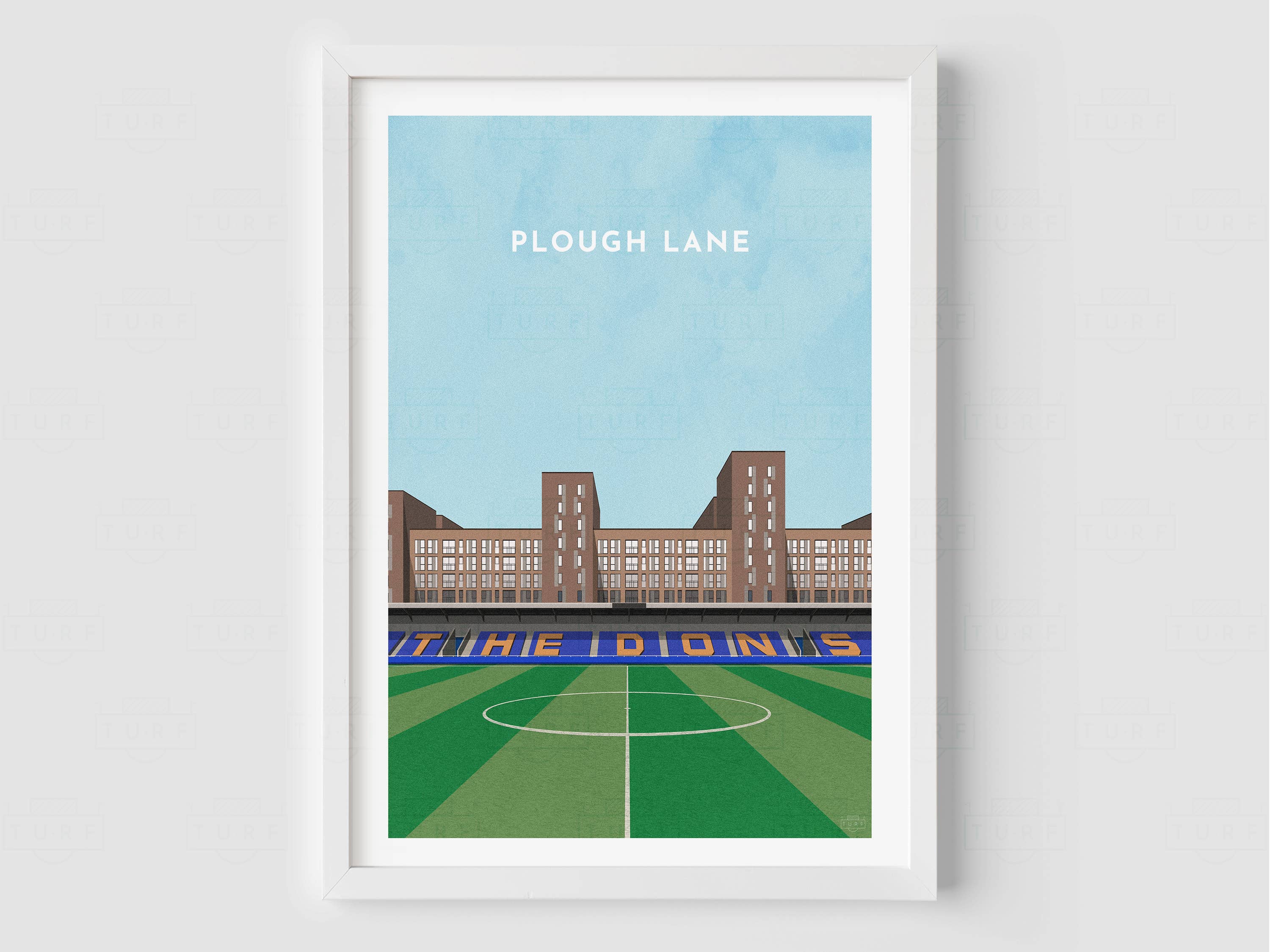 Turf Football Art – wholesale Art print – Any Football Stadium - Contemporary Illustrated Art Print6