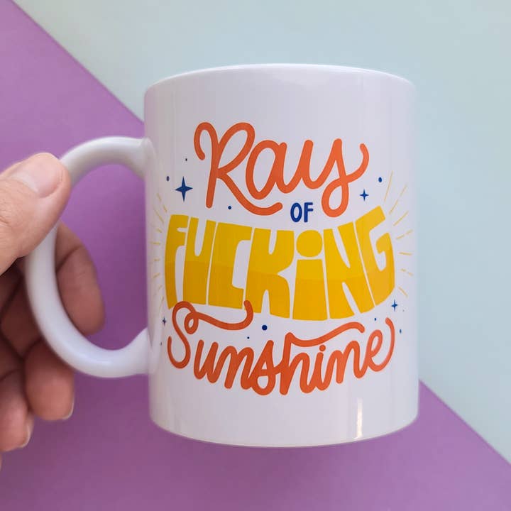 11oz Ray of Fucking Sunshine Mug for wholesale by Potty Mouth Studio