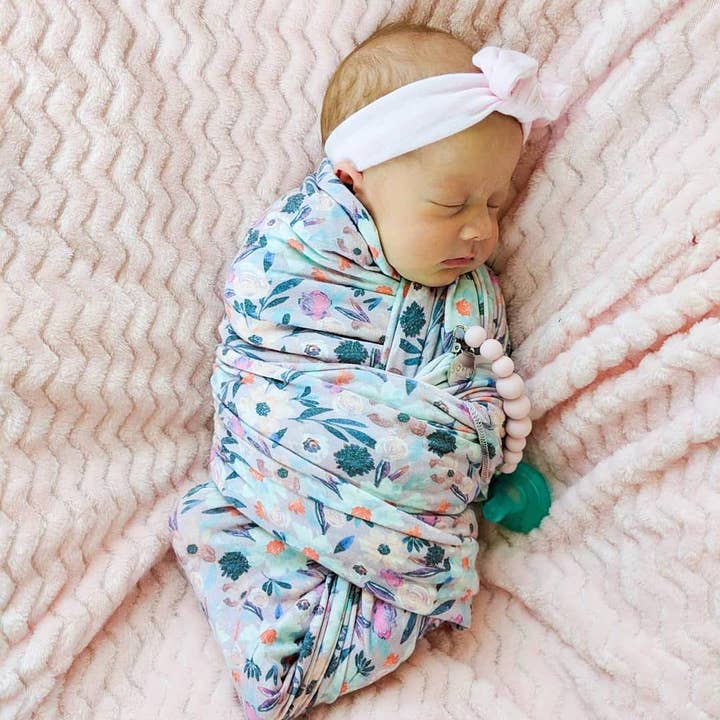 Ali+Oli - Vente Pince à tétine – bébé - Attache tétine en silicone Ali+Oli (rose)3