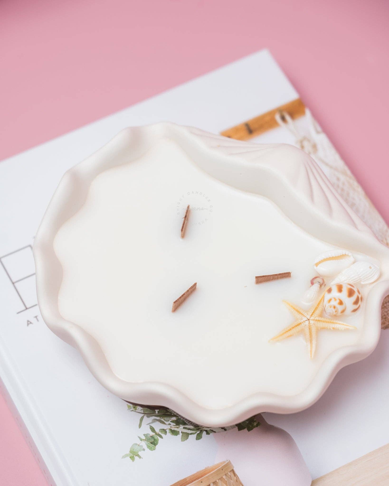 Bright Candles Co. - Wholesale Jar/filled candle - Seashell Scented Vessel Candle3