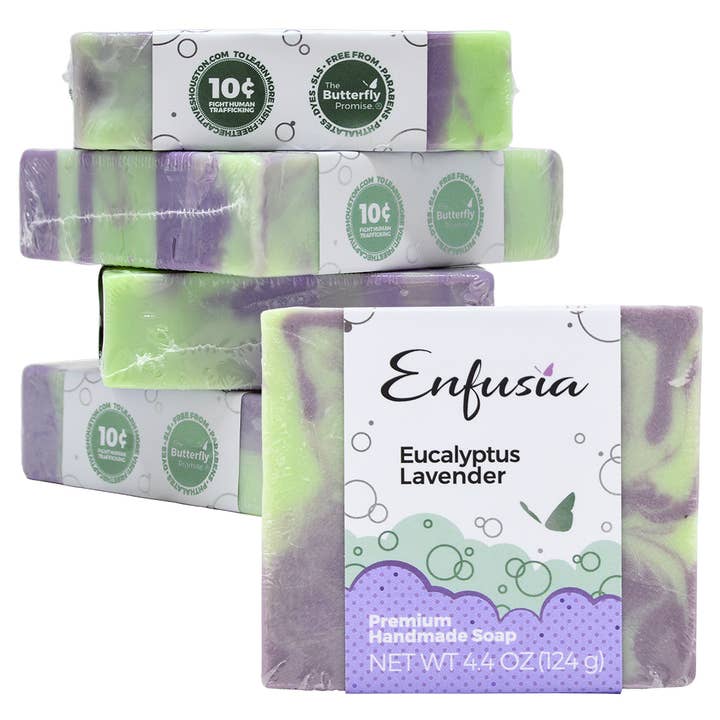 Enfusia - Wholesale Bar Soap - Premium Handmade Soap Bar - Eucalyptus Lavender 4.4oz2