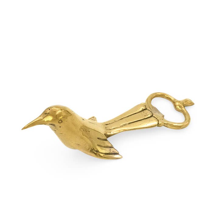 Bottle Opener Bird - Solid Brass, Gold / Black / Silver Colo for wholesale by FERN