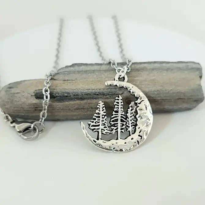 Piccadilly Pendants – wholesale Smycken – Tree Moon halsbandsuppsättning, Boxad smyckesuppsättning, Natursmycken