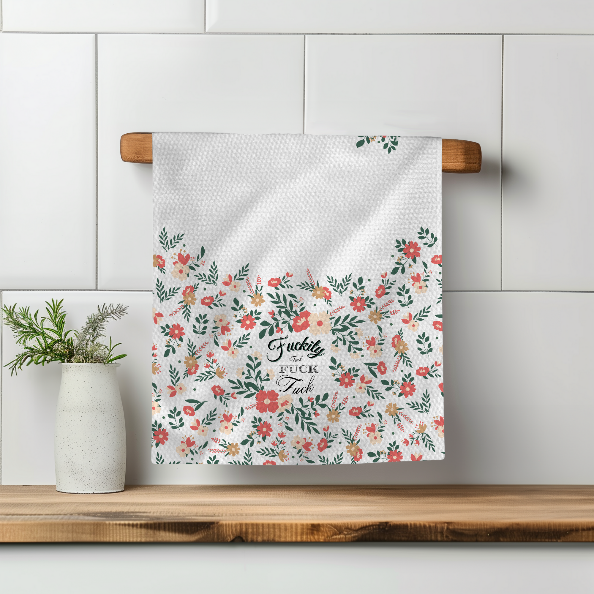 Twisted Wares - Wholesale Tea Towel - Vintage Fuckity Fuck Tea Towel2