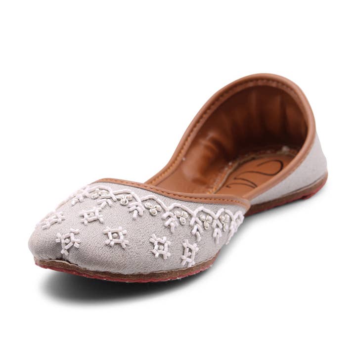 Roshan - Grey Jutti for wholesale by Ujaala