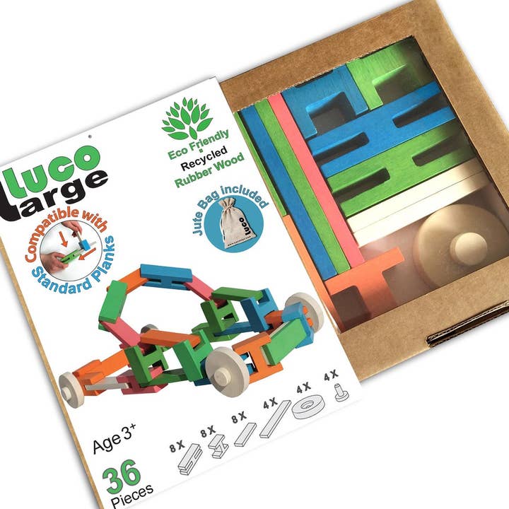 Luco Wooden Toy Blocks, 36 Pcs, starters set and other Purchase Wholesale gorros navideños con luces. Free Returns & Net 60 Terms on Faire trending on Faire.