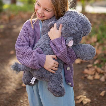 Chubbees Hippo 22" Weighted Plushie for wholesale by Beverly Hills Teddy Bear Company