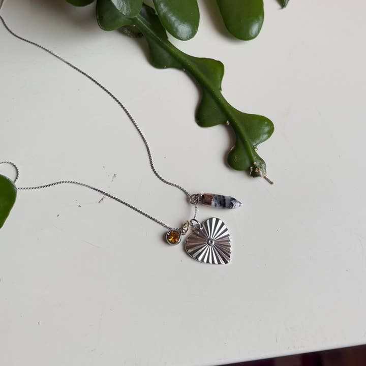 Hjärta Sten Halsband för wholesale av Sunstone Jewels