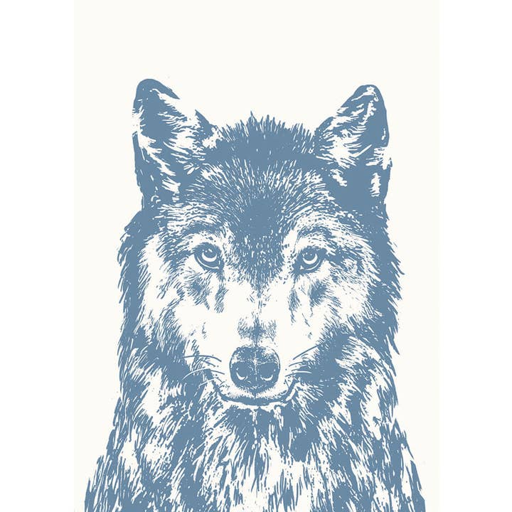 Cartão postal Wolf por atacado de Frohstoff Meike Marie Buchholz
