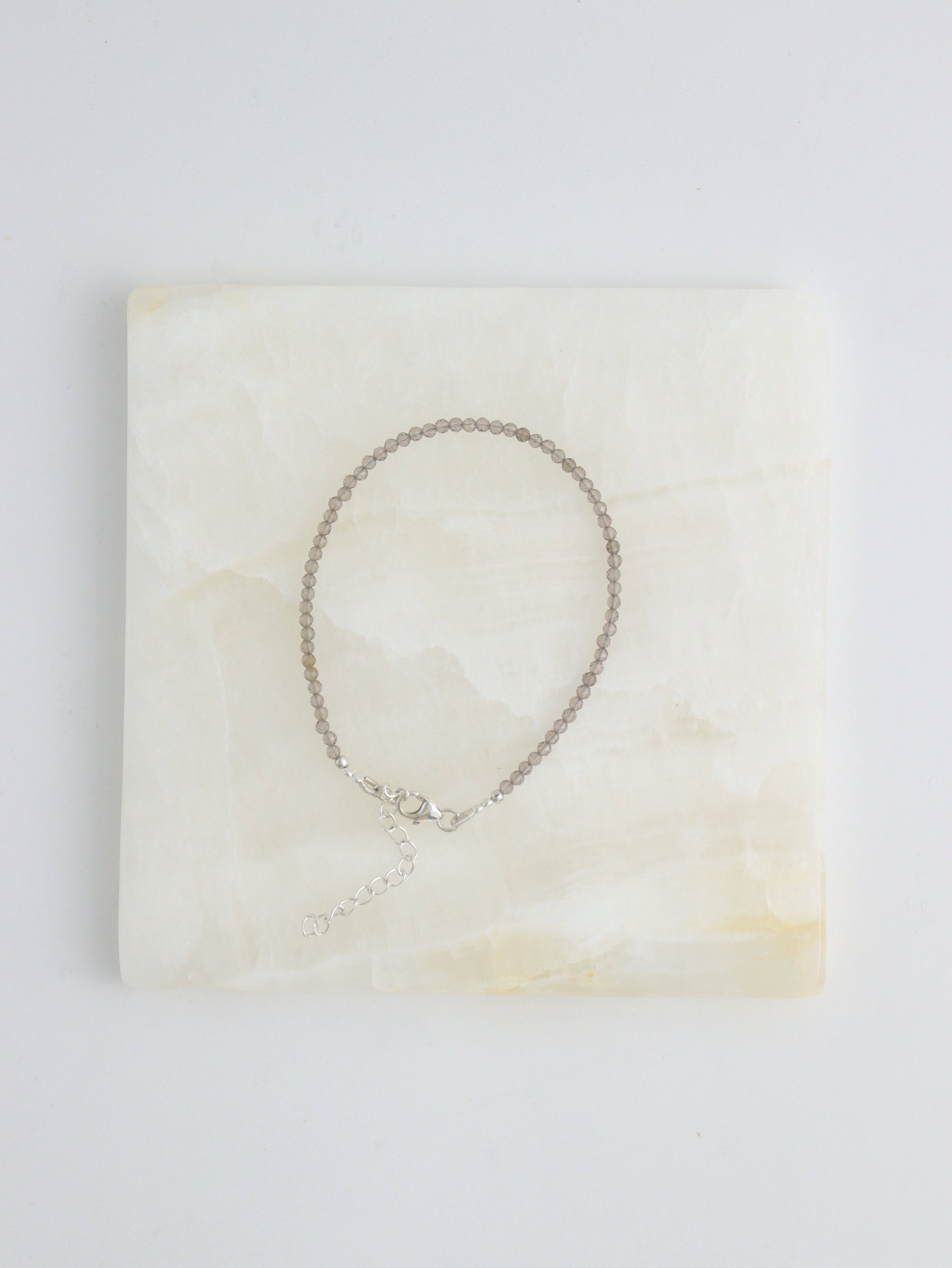 Mi Esperanza Minerals - Wholesale Jewelry Set - Sterling Silver Smoky Quartz Adjustable Bracelets1