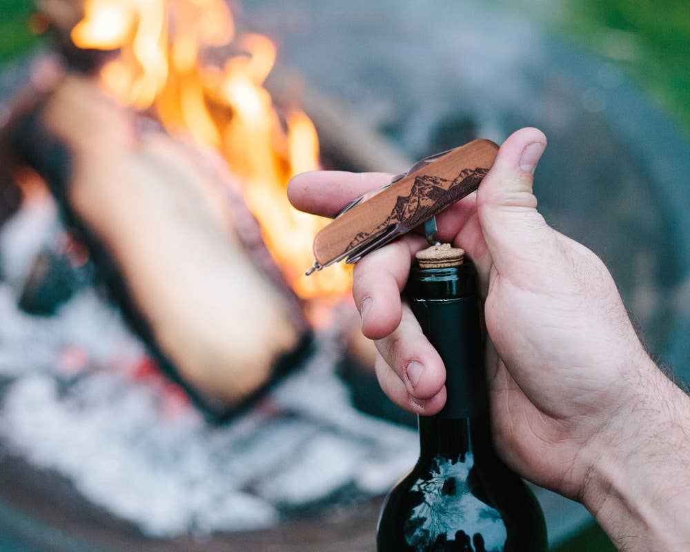 OTTI - Wholesale Pocket Knife/Holder - 7-Tool Pocket Knife with Engraved MOUNTAINEER Design2