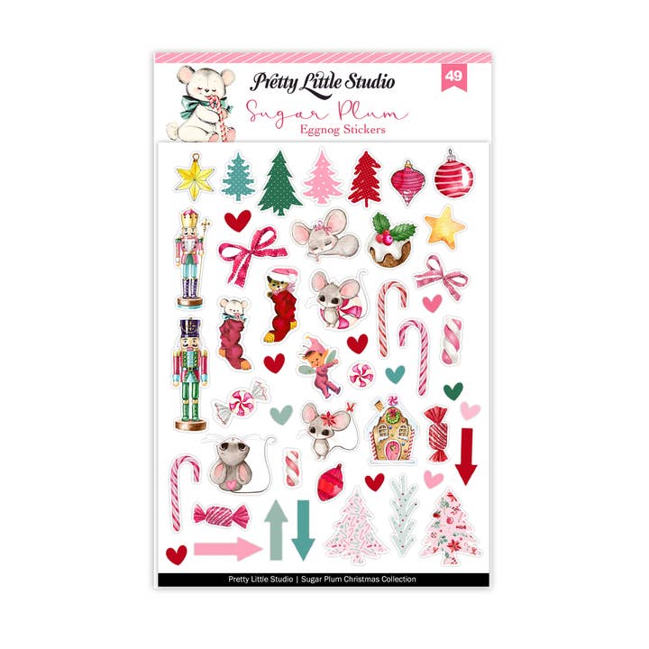 Pretty Little Studio - Wholesale Sticker - Eggnog Nutcracker Christmas Stickers