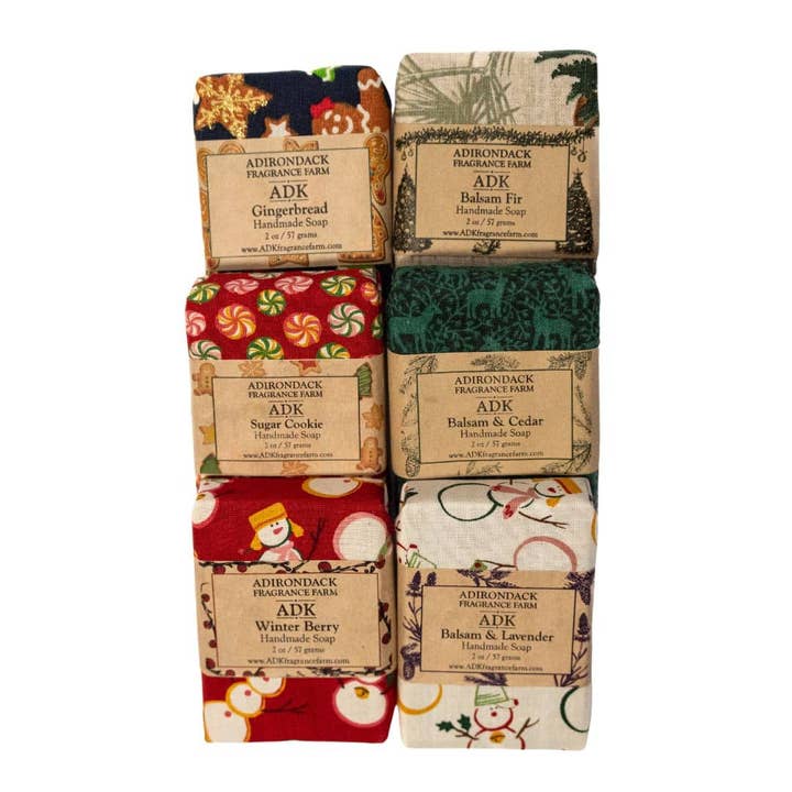 Adirondack Fragrance Flavor Farm - Wholesale Bar Soap - Cloth Wrapped Handmade Soap Bars 2oz