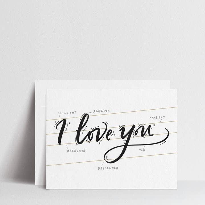 Te quiero - Tarjetas de felicitación para venta al por mayor de Paperfinger