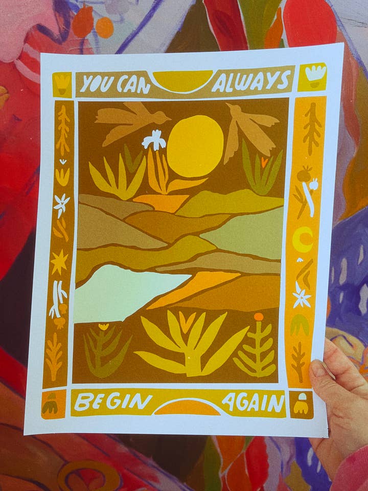 Impressão artística “Begin Again” por atacado de Karli Fairbanks