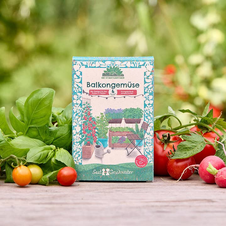 Saatgut-Set Balkongemüse (BIO) für den Großhandel von TDJ Stadtgärtner GmbH