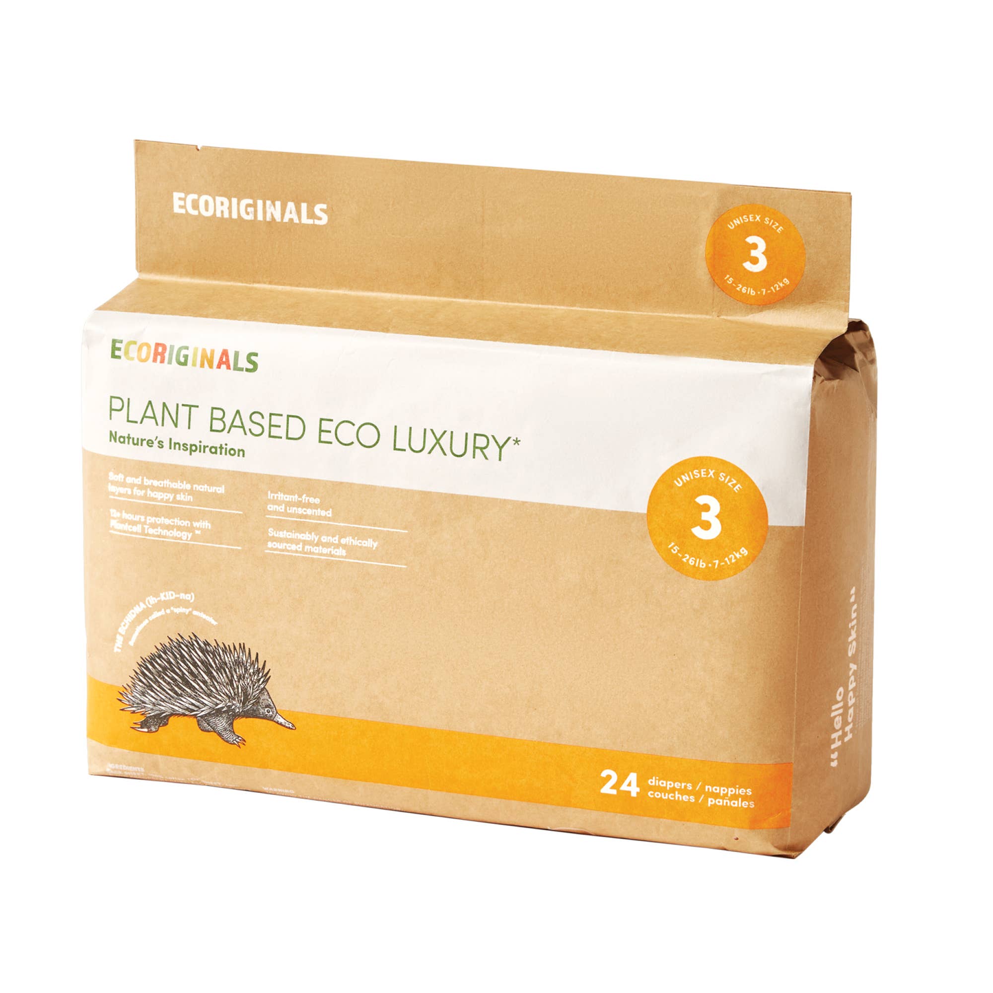 Ecoriginals - Wholesale Nappy (cloth) – Baby - 1 Case (6 Packs) of Ecoriginals Eco Plant-Based Nappies6