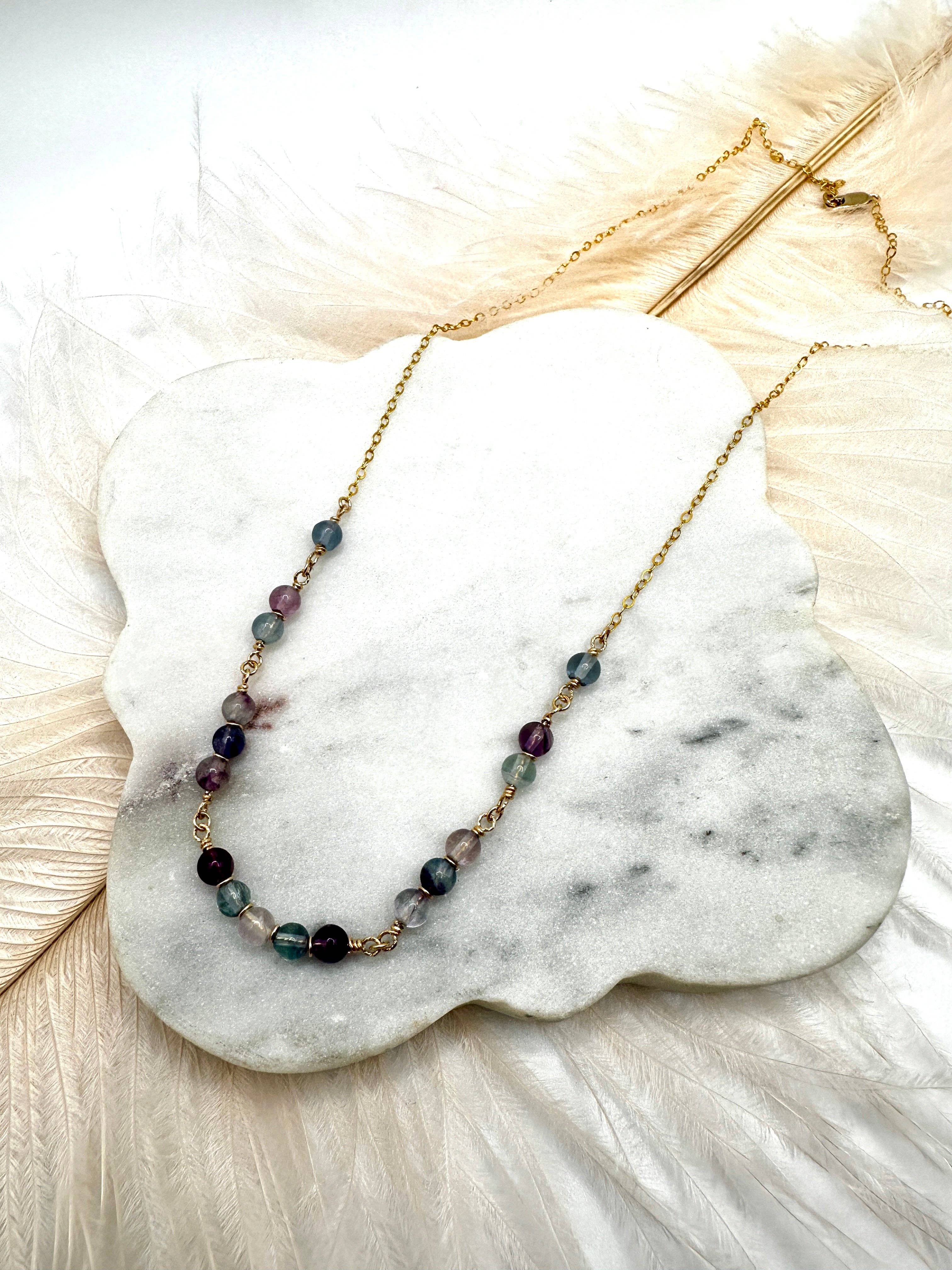 The forEVER Jewelry - Wholesale Beaded/Pearl Necklace - Fluorite Necklace2