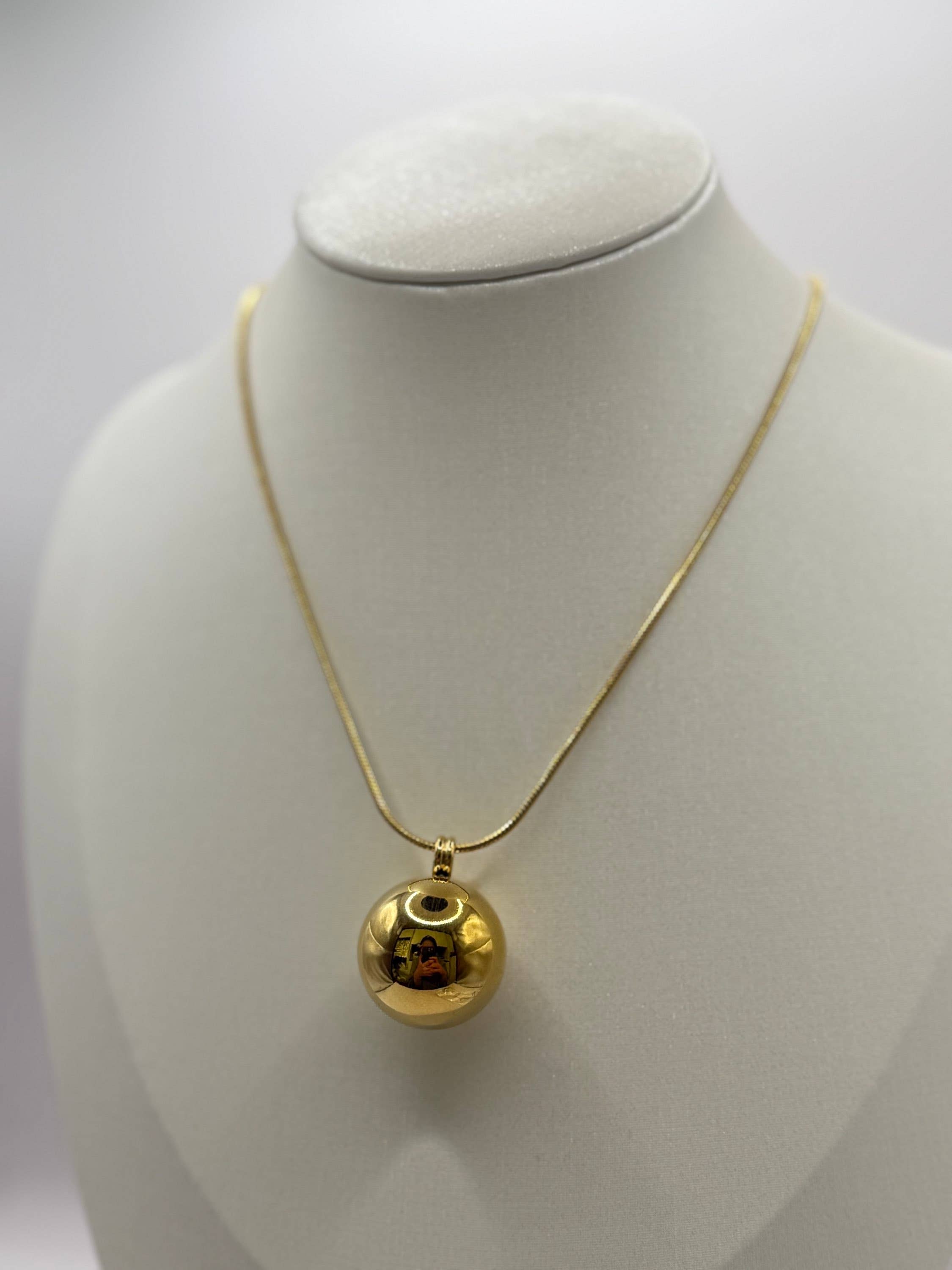 YOLA - Wholesale Pendant/Charm Necklace - Kogel Edelstahl Kette0