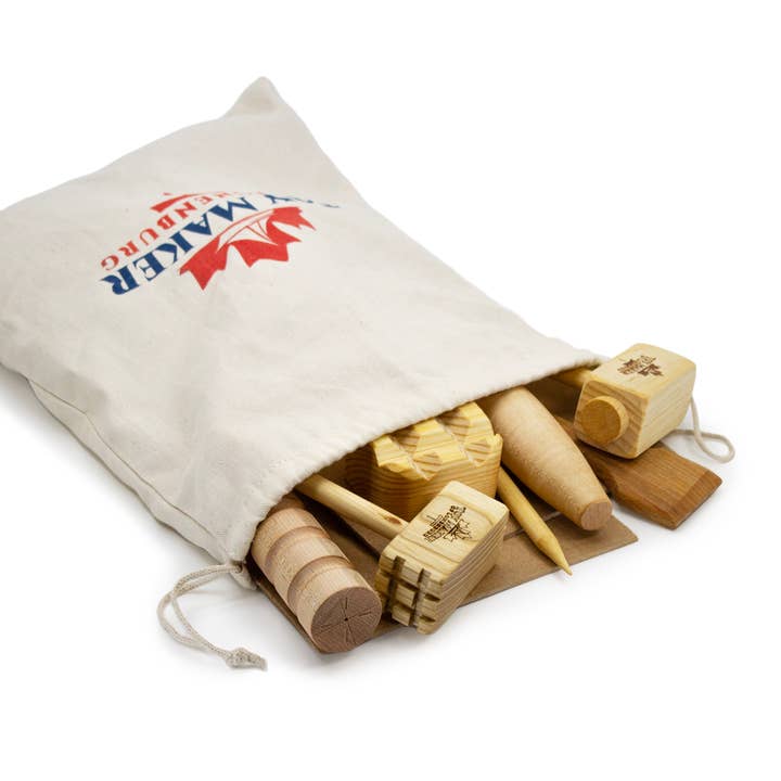Toy Maker of Lunenburg - Vente Jouet en bois – enfant - Ensemble d'outils en bois avec tapis de pâte à jouer3