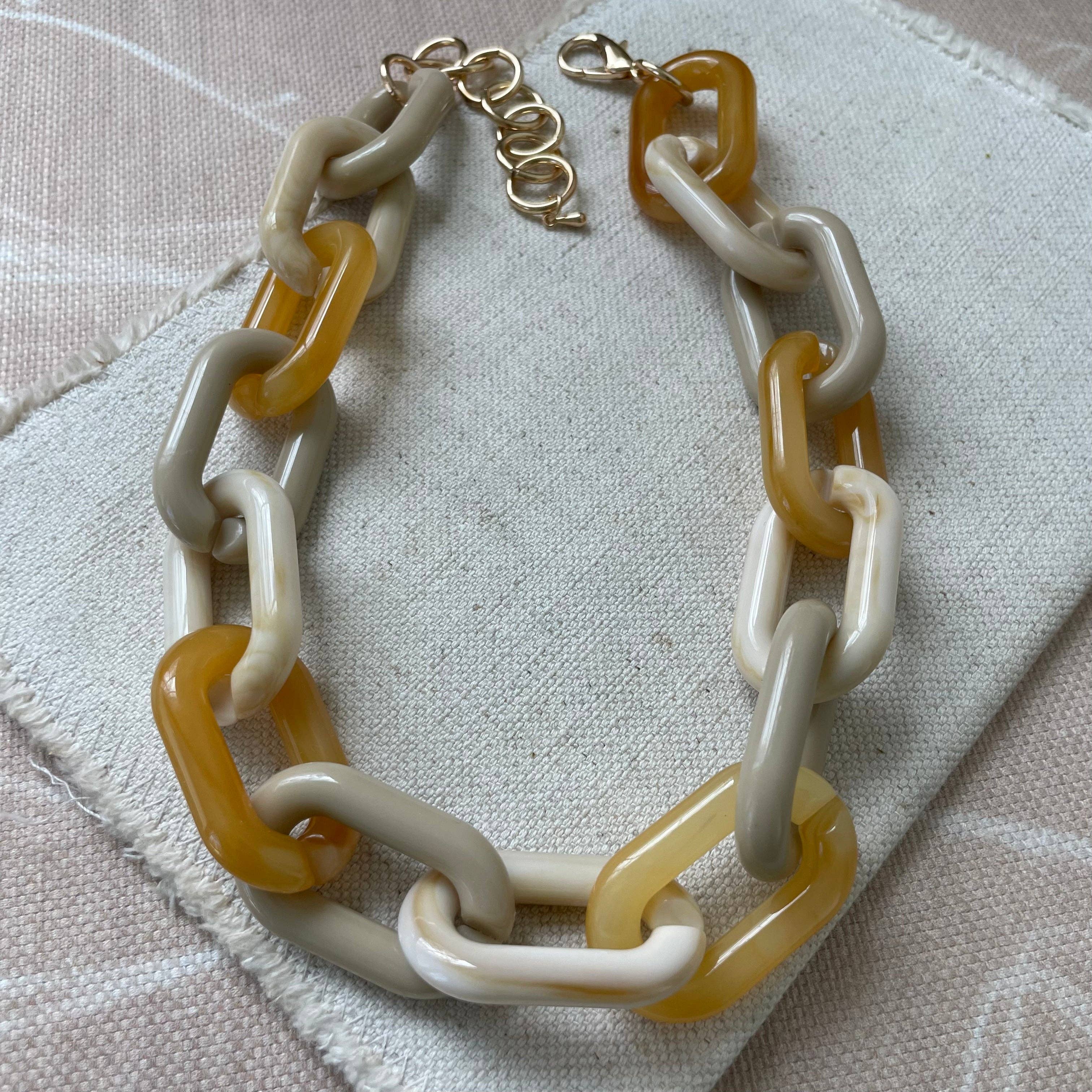 Erin McDermott Jewelry - Wholesale Link & Chain Necklace - Caramel Latte Necklace1