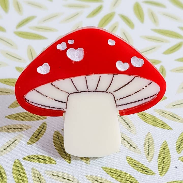 Pop Pastel – wholesale Nål och knapp för kavajslag – Svamp Pin0