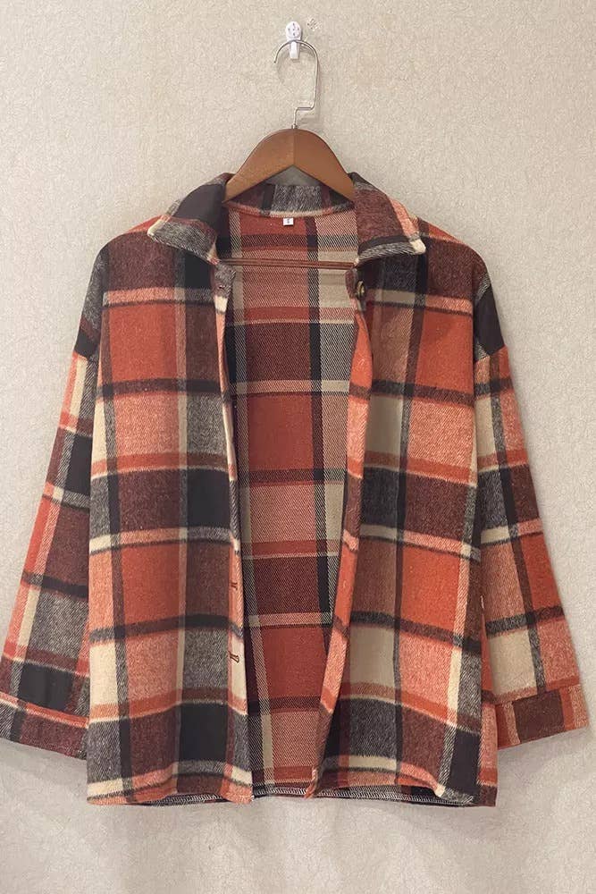 UNISHE - Vente Veste-chemise – femme - XC1238 Veste en flanelle à carreaux Femme11