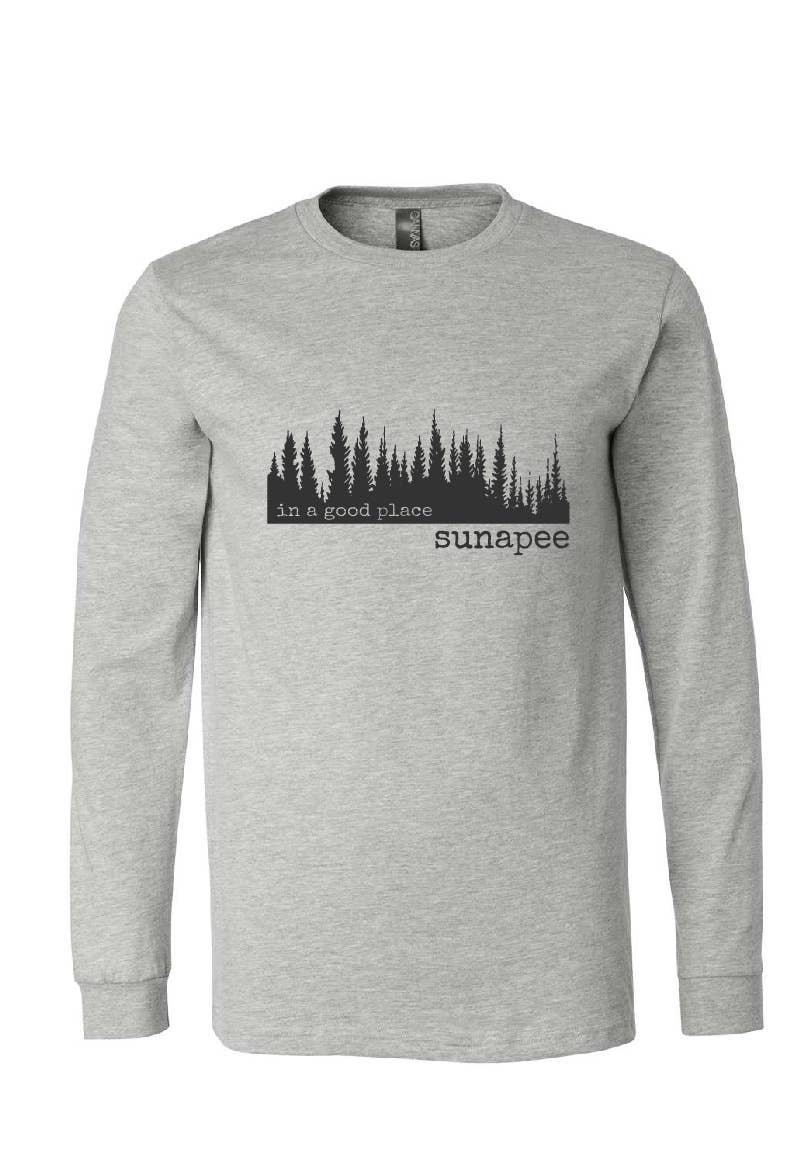 MT Brand Apparel - Wholesale Screen Printed T-Shirt - Unisex - In A Good Place Forest - Customizable- Long Sleeve Tee3