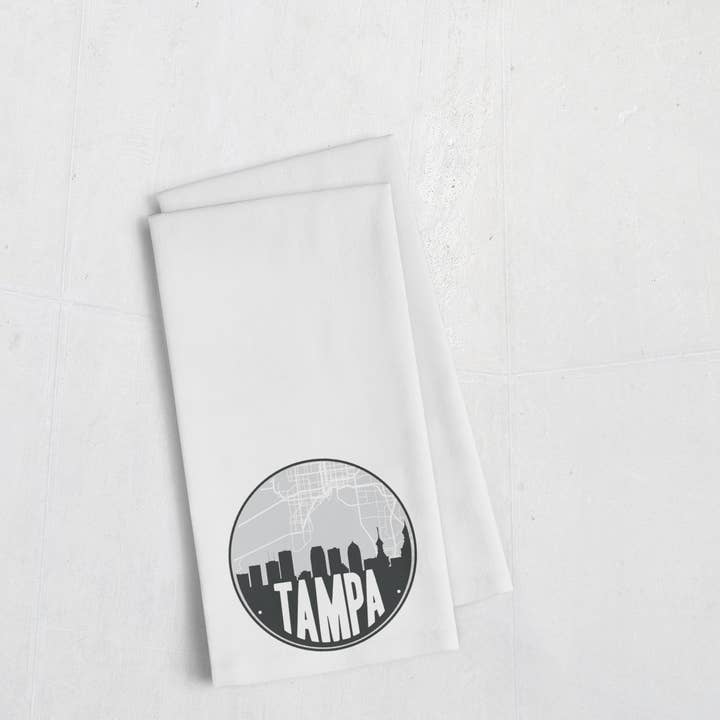 Torchon Tampa Florida City | choisissez votre couleur pour la vente par Paperfinch Design