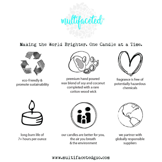 Multifaceted™ Artisan Candles - Wholesale Jar/Filled Candle - Daffodil Flower Candle, Eco -Friendly Candle -multiple sizes1