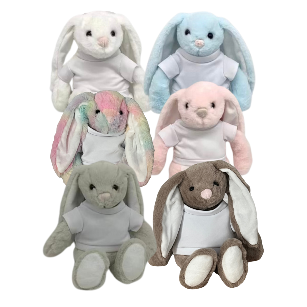Sublimation Kings of Florida - Wholesale Stuffed/Plush Toy - Kids & Baby - Sublimation Easter Bunny with Polyester Shirt | Plush Toy6