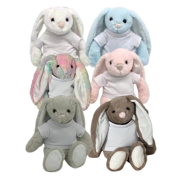 Sublimation Easter Bunny with Polyester Shirt | Plush Toy and other Purchase Wholesale plush easter bunny. Free Returns & Net 60 Terms on Faire trending on Faire.