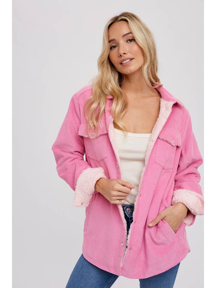 Bluivy - Wholesale Jacket - Women's - CORDUROY SHERPA-LINED JACKET51