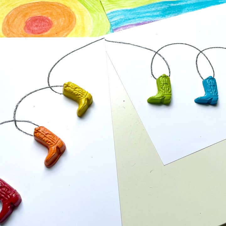 Cowboy Boot Crayons Gift Box for wholesale by KagesKrayons