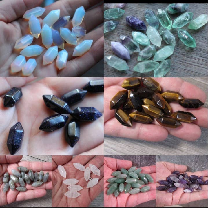 Small Double Terminated Points and other Purchase Wholesale double. Free Returns & Net 60 Terms on Faire trending on Faire.