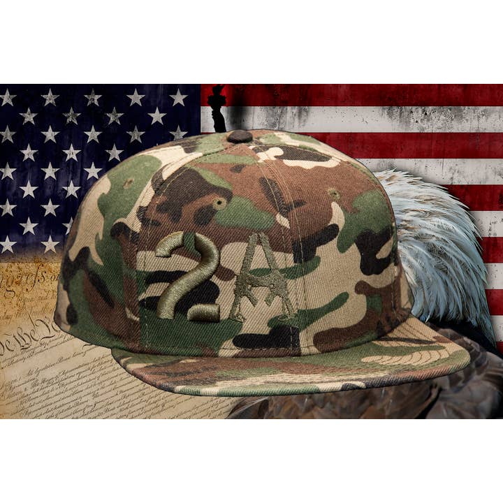 Sombrero de camuflaje 2A para venta al por mayor de Second Amendment Printing