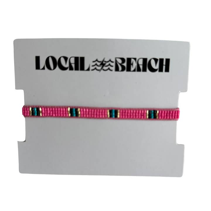 Local Beach Pink Beaded Bracelet for wholesale by Local Beach