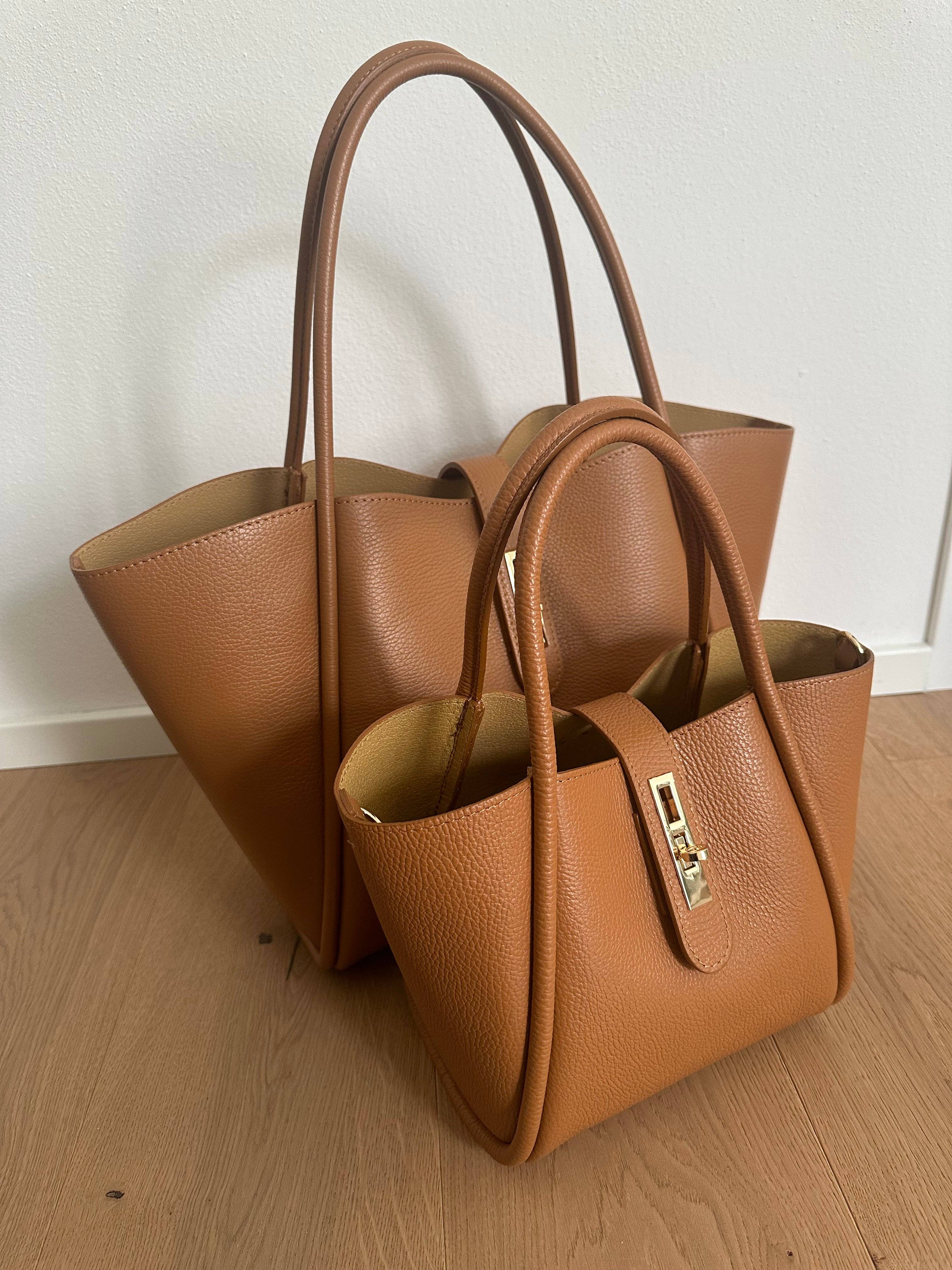 Zhade – Engroshandel Skuldertaske – til kvinder – LUCY stor taske i ægte hamret læder9