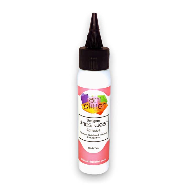 Art Institute Glitter Inc - Wholesale Glue - 2 OZ DESIGNER DRIES CLEAR ADHESIVE GLUE
