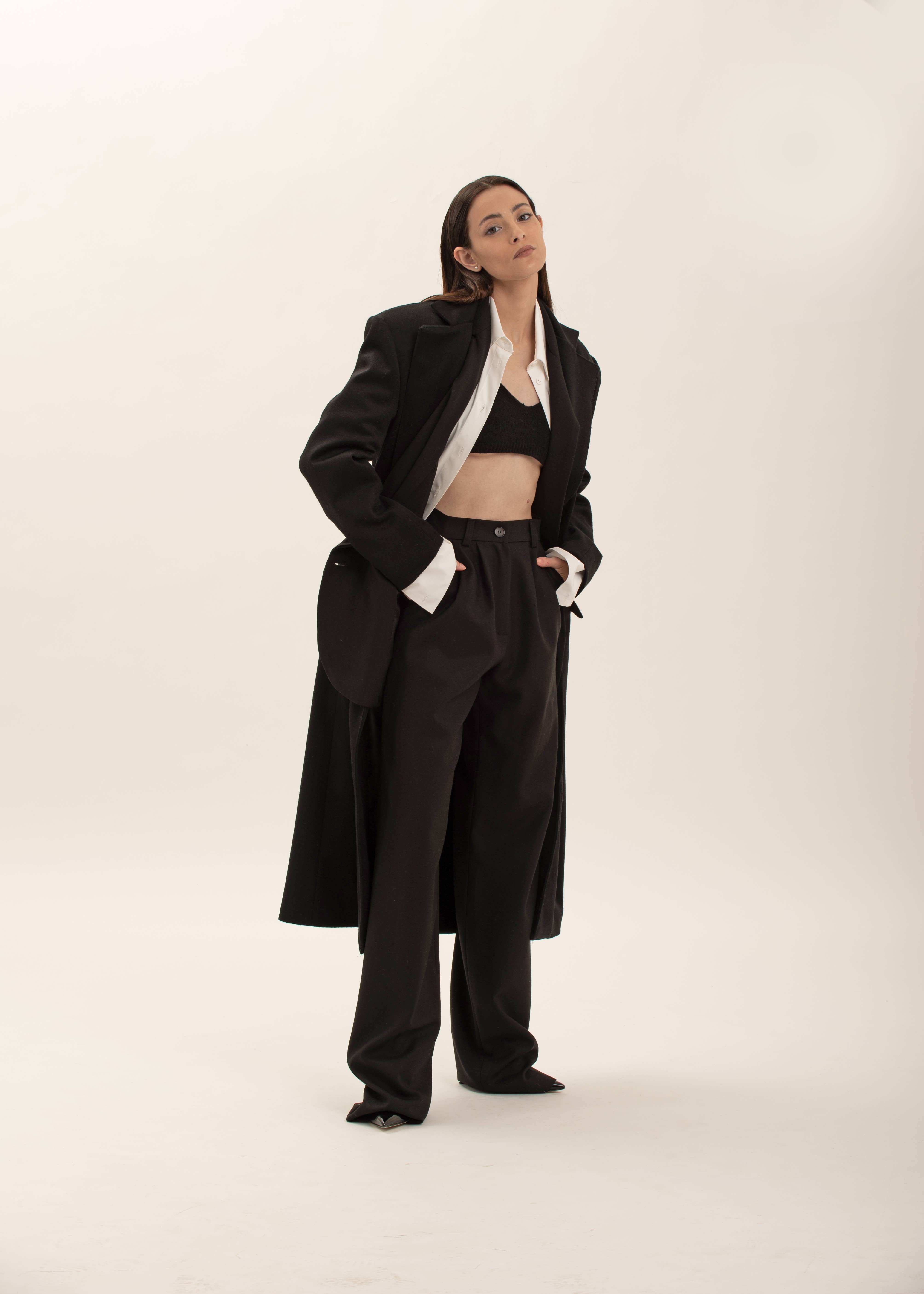 Elisa Pozzoli - Wholesale Coat - Women's - Oversized wool coat2