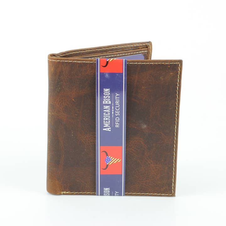 Leather Impressions Inc - Vente Portefeuille – homme - Portefeuille Hipster Hunter en cuir RFID 8020 pour hommes3