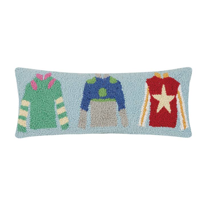Peking Handicraft - Wholesale Throw/Decorative Pillow - Jockey Silks Hook Pillow