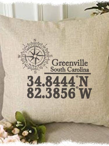 Almohada Lat/Long 3 para venta al por mayor de Familiar Goods