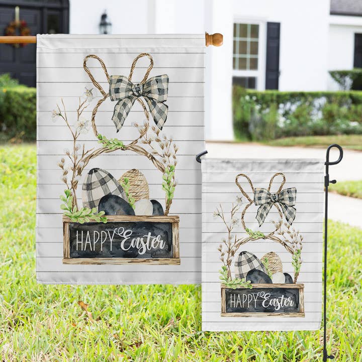 Flags - Easter Farmhouse Bunny for wholesale by Boutique Monogram