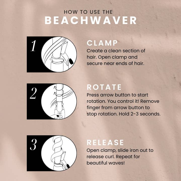 The Beachwaver Co. - Wholesale Curling Iron/Wand - Beachwaver B1.25 Midnight Rose