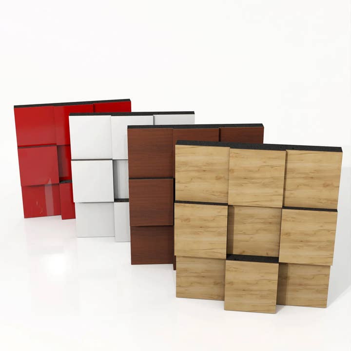 CONFEZIONE DA 2 — Pannello Acustico "Edison" | 20"x20"x2.9" | Insonorizzato per la vendita all'ingrosso da parte di ATB-Sound sp. z o. o.