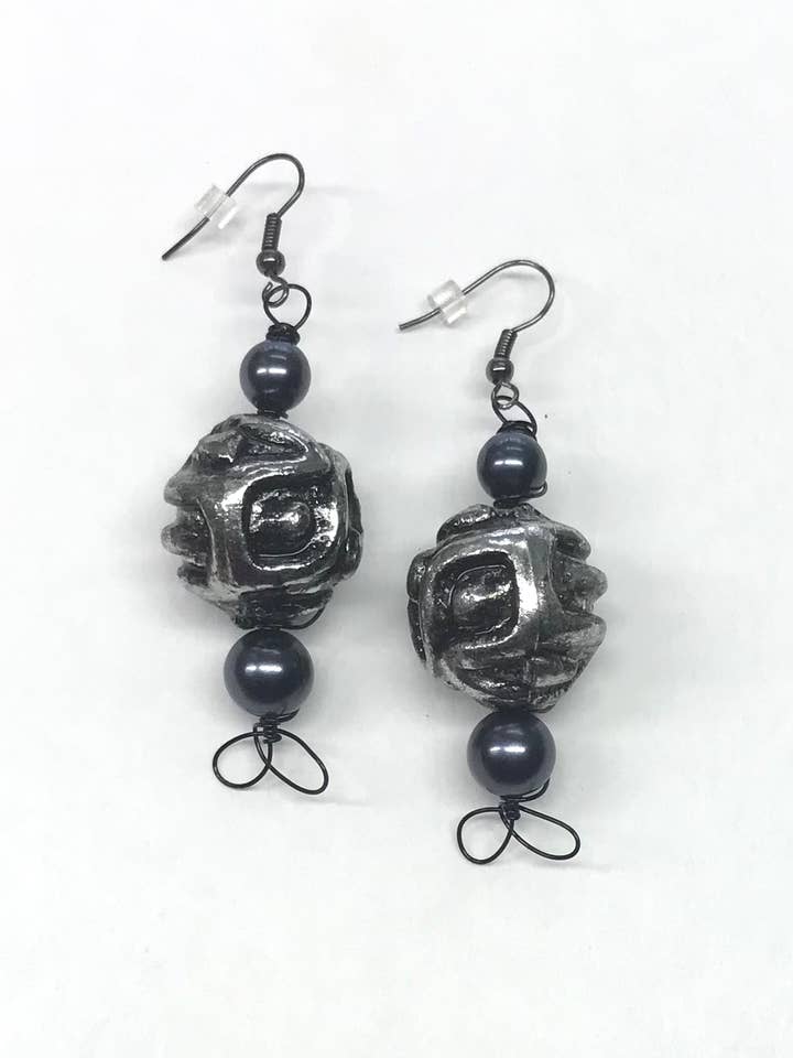 SCULPTURES BALL EARRINGS for wholesale by Lehoux & St-Pierre