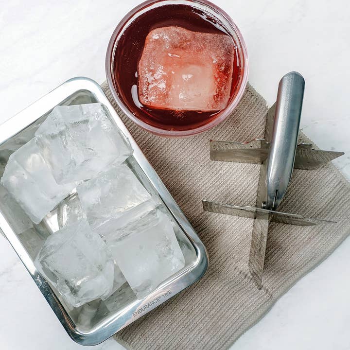 RSVP International - Wholesale Ice Tray/Mold - Ice Cube Tray - Ss - Large Cubes6