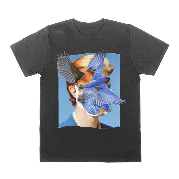 BOWIE BLUE BIRD T-shirt för wholesale av Black Score